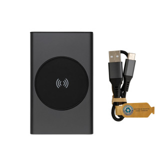 Powerbanka Terra 5 000mAh s 5W Qi z RCS rec. hliníku a ABS