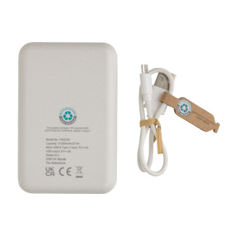 Powerbanka 10 000 mAh z RCS recyklovaného plastu