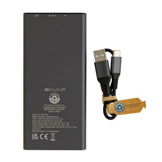 Powerbanka Terra 10 000mAh 18W z RCS rec. hliníku a ABS