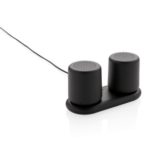 Set bezdrátově nabíjených stereo reproduktorů