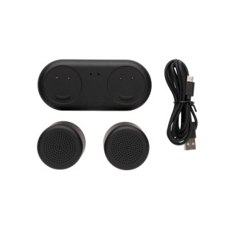 Set bezdrátově nabíjených stereo reproduktorů