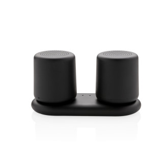 Set bezdrátově nabíjených stereo reproduktorů