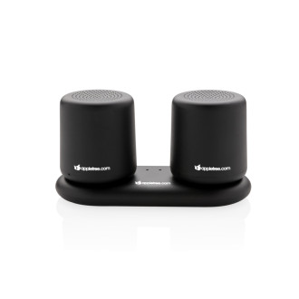 Set bezdrátově nabíjených stereo reproduktorů