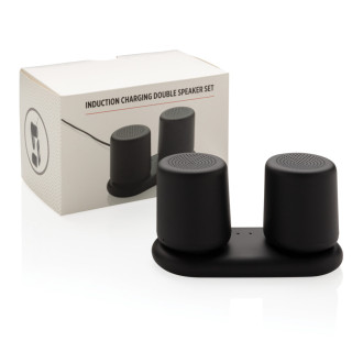 Set bezdrátově nabíjených stereo reproduktorů