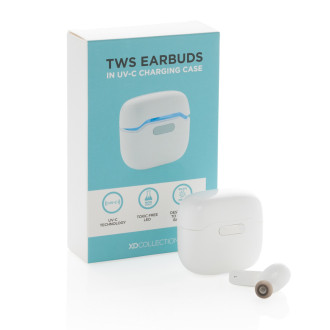 TWS sluchátka v UV-C sterilizační nabíjecí krabičce
