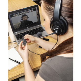 Kancelářský headset s mikrofonem