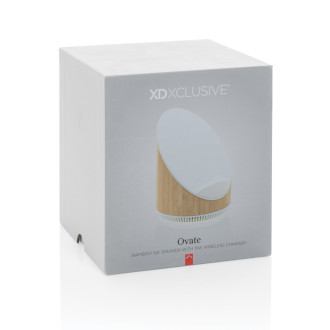Bambusový reproduktor Ovate 5W s bezdrátovou nabíječkou 15W