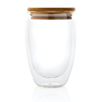 Sklenice s bambusovým víčkem 350ml