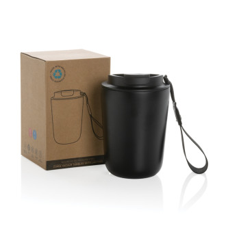 Termohrnek Cuppa z RCS recykl. nerezové oceli s lanyardem