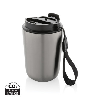 Termohrnek Cuppa z RCS recykl. nerezové oceli s lanyardem