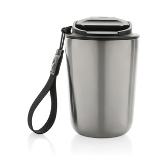 Termohrnek Cuppa z RCS recykl. nerezové oceli s lanyardem