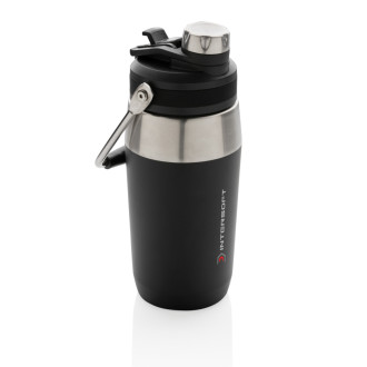 Nerezová termo láhev s duálním uzávěrem 500ml