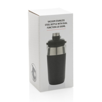 Nerezová termo láhev s duálním uzávěrem 500ml