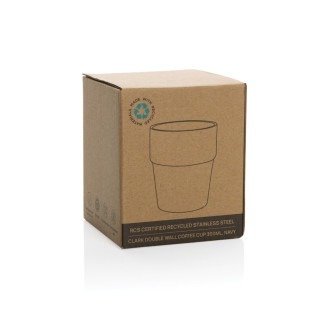 Hrnek s dvojitou stěnou Clark 300ml z RCS recykl. oceli