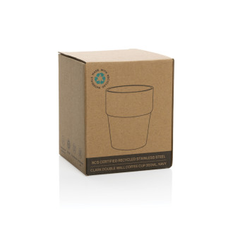 Hrnek s dvojitou stěnou Clark 300ml z RCS recykl. oceli
