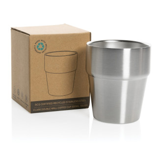 Hrnek s dvojitou stěnou Clark 300ml z RCS recykl. oceli