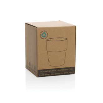 Hrnek s dvojitou stěnou Clark 300ml z RCS recykl. oceli