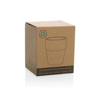 Hrnek s dvojitou stěnou Clark 300ml z RCS recykl. oceli