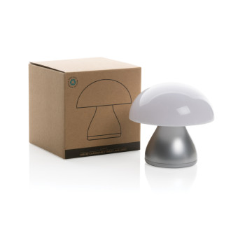 USB stolní lampa Luming z RCS recykl. plastu