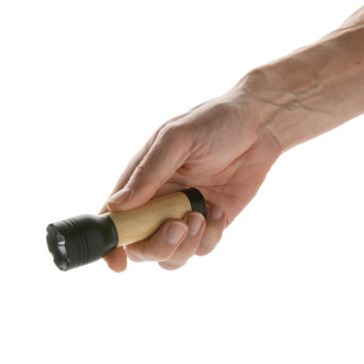 USB svítilna Lucid 1W z RCS recykl. plastu a bambusu