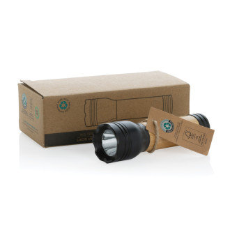 USB svítilna Lucid 1W z RCS recykl. plastu a bambusu