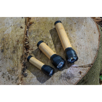 USB svítilna Lucid 3W z RCS recykl. plastu a bambusu