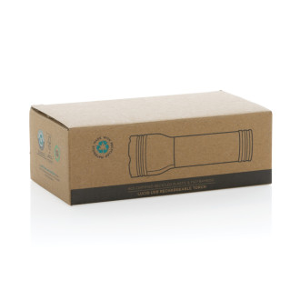 USB svítilna Lucid 3W z RCS recykl. plastu a bambusu