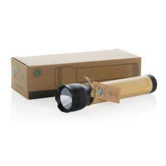 USB svítilna Lucid 5W z RCS recykl. plastu a bambusu