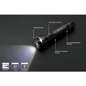 Velká USB svítilna Gear X z RCS recykl. hliníku