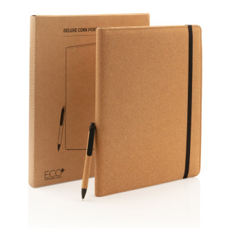 Korkové portfolio A4 s perem