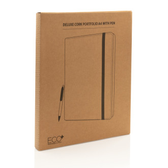 Korkové portfolio A4 s perem