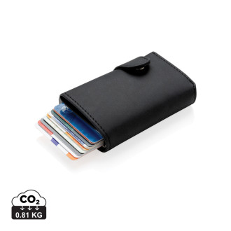 Hliníkové RFID pouzdro na karty s PU peněženkou