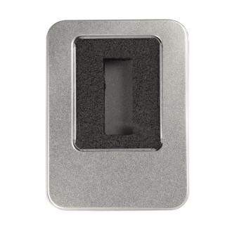 Velká kovová krabička s vložkou na menší flash disk