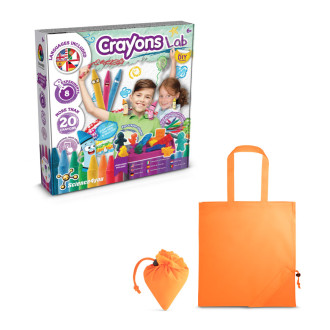 Crayon Factory Kit II. Vzdělávací hra dodáváno se skládací dárkovou taškou 190T