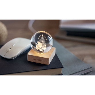 SANTA LIGHT, Vánoční křišťálová LED koule