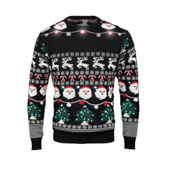 SHAMIS LARGE, Vánoční svetr s LED, L/XL