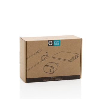 Nabíjecí sada 3ks Surge 20W USB C z RCS recykl. plastu
