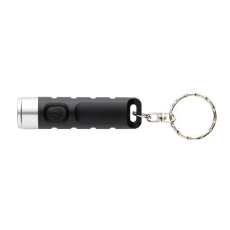 Klíčenka s USB dobíjitelnou svítilnou Globix z RCS plastu