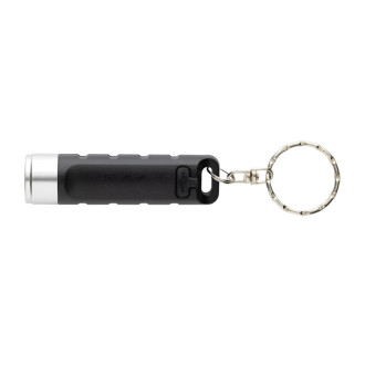 Klíčenka s USB dobíjitelnou svítilnou Globix z RCS plastu