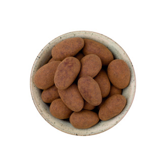 Mandle v mléčné čokoládě a skořici 40g (papírová taštička)