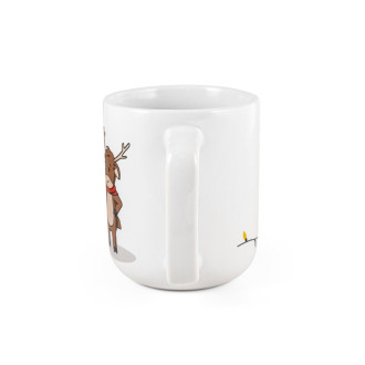 REINDEER. Hrnek s vánočním potiskem 330 ml