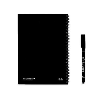 INFINITEBOOK PLAIN A5. Nekonečná kniha s flexibilním obalem a 15 obyčejnými tabulovými stránkami