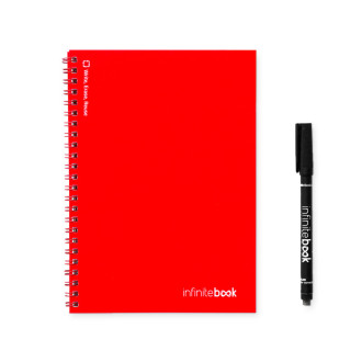 INFINITEBOOK PLAIN A5. Nekonečná kniha s flexibilním obalem a 15 obyčejnými tabulovými stránkami