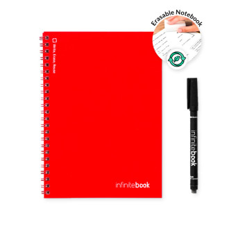 INFINITEBOOK PLAIN A5. Nekonečná kniha s flexibilním obalem a 15 obyčejnými tabulovými stránkami