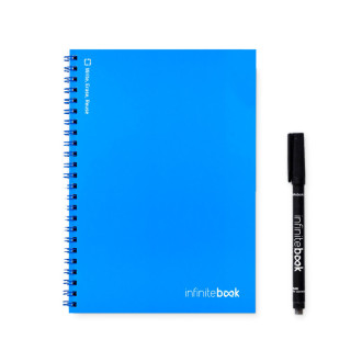 INFINITEBOOK PLAIN A5. Nekonečná kniha s flexibilním obalem a 15 obyčejnými tabulovými stránkami