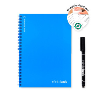 INFINITEBOOK PLAIN A5. Nekonečná kniha s flexibilním obalem a 15 obyčejnými tabulovými stránkami
