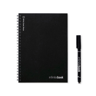 INFINITEBOOK LINED A5. Nekonečná kniha s flexibilním obalem a 15 linkovanými tabulovými stránkami