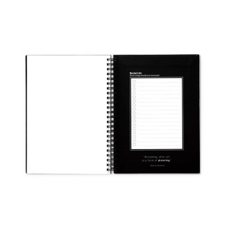 STARTER KIT INFINITE PLANNER A5. Sada obsahuje "nekonečný deník", čistící sadu, fix a držák na popisovače