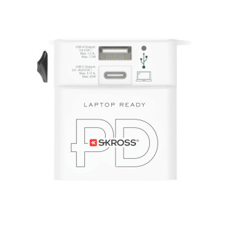 Cestovní adaptér SKROSS World MUV 65W PD s USB C kabelem