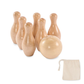 BOLITO, Mini bowlingová sada z borovicovéh